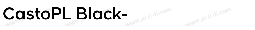CastoPL Black字体转换